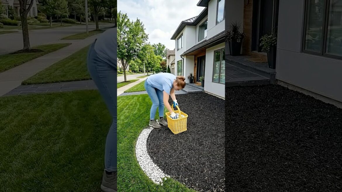 This Front Yard Glow-Up Is SO Satisfying 😮🌿#satisfying #shorts #flowers
