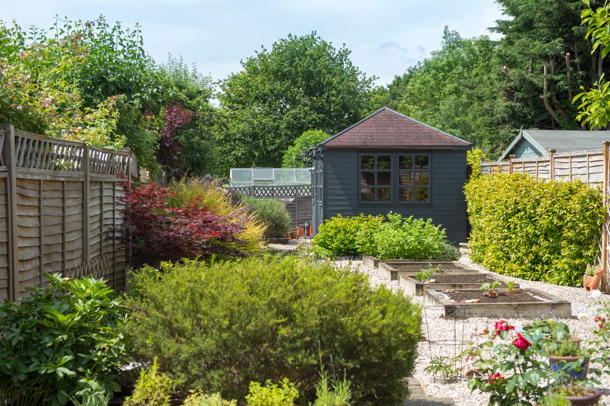 Well-maintained garden