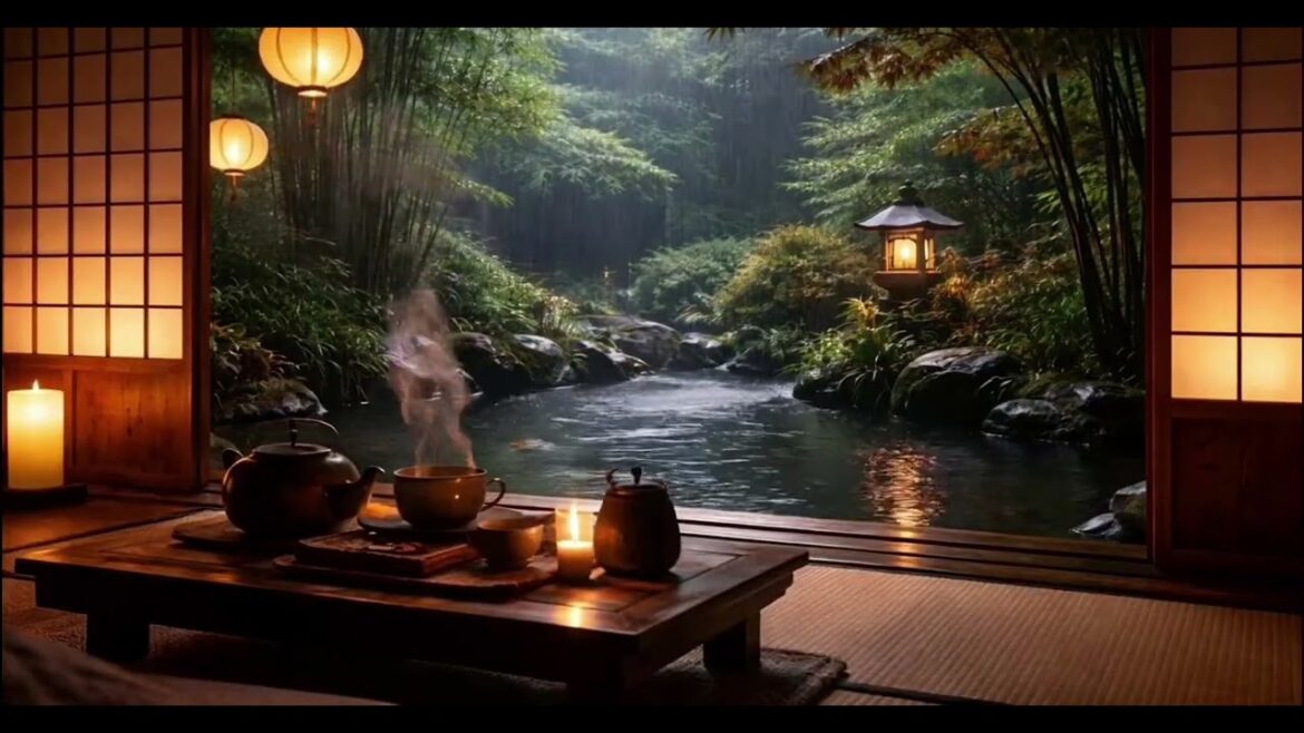 Peaceful Rain in a Japanese Garden | Calming Night Rain for Sleep Peaceful Rain in a Japanese Garden | Calming Night Rain for Sleep