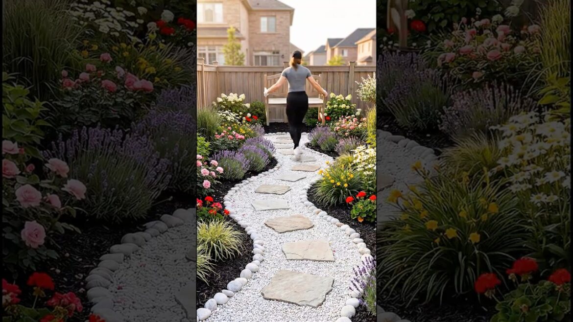Overgrown backyard to dream Garden 🪴 Full transformation timelapse