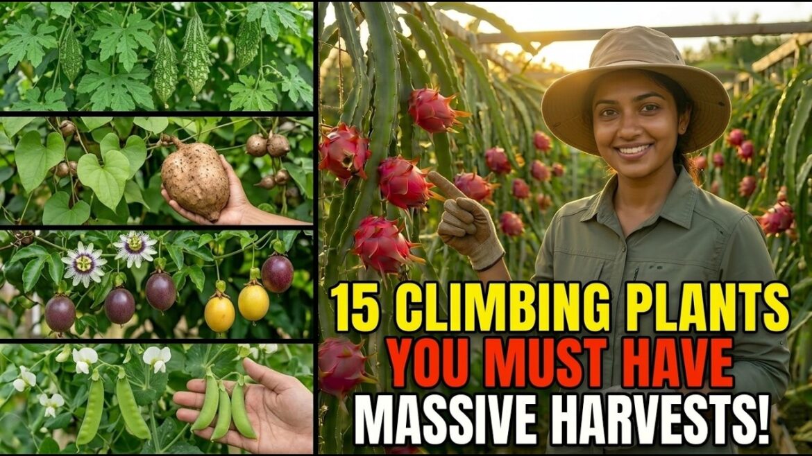 The 15 BEST EDIBLE CLIMBERS For Your Vertical Garden!