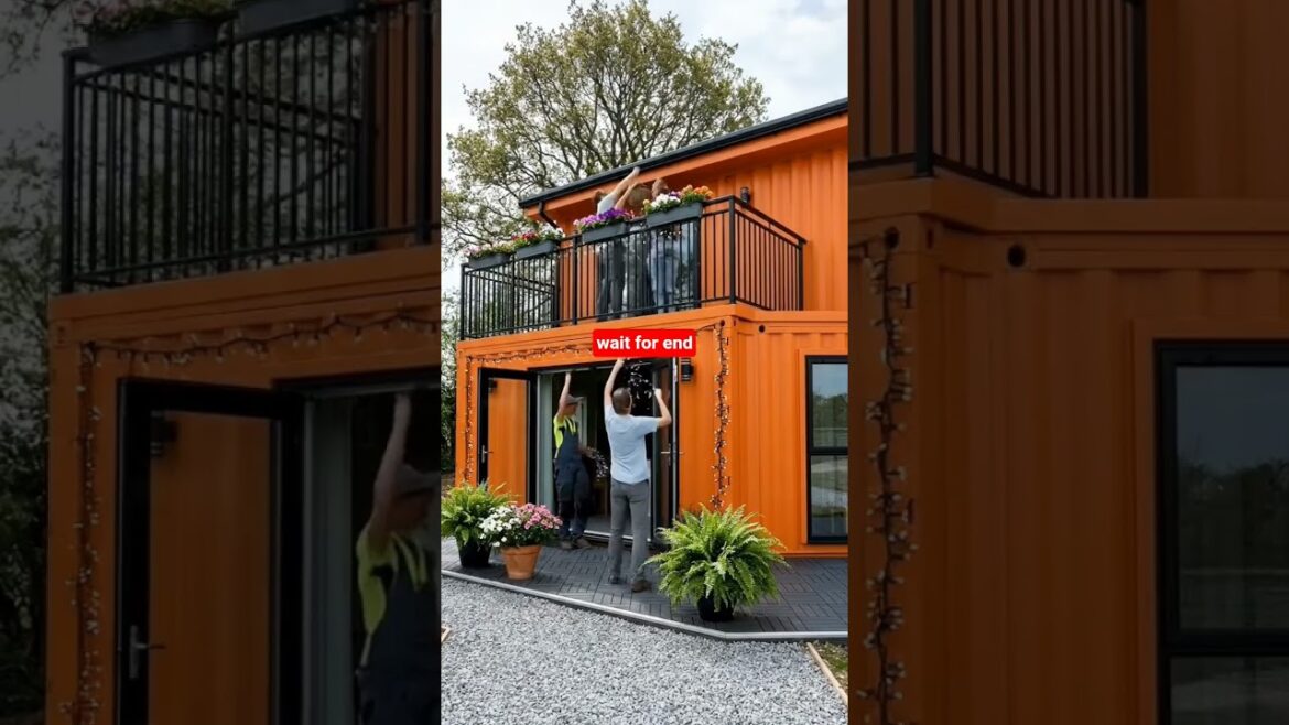 From Rust to Retreat: Stunning Container Home Garden Transformation 🌿🏡 #shorts #trending #viral