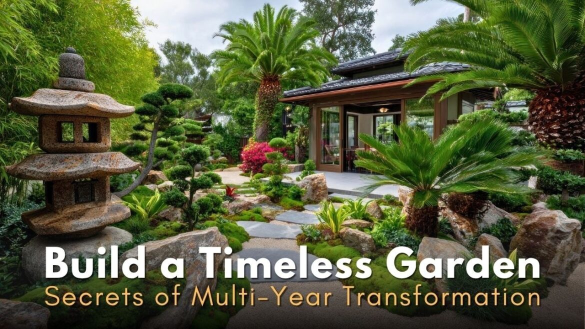Building Multi-Year Japanese Garden Evolutions Integrating Rare Tropical Flora and Mosses