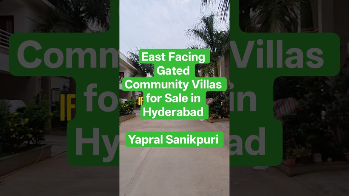 East Facing Gated Community 3 BHK Villa for Sale in Hyderabad near Yapral, Sanikpuri Call 9392431277
