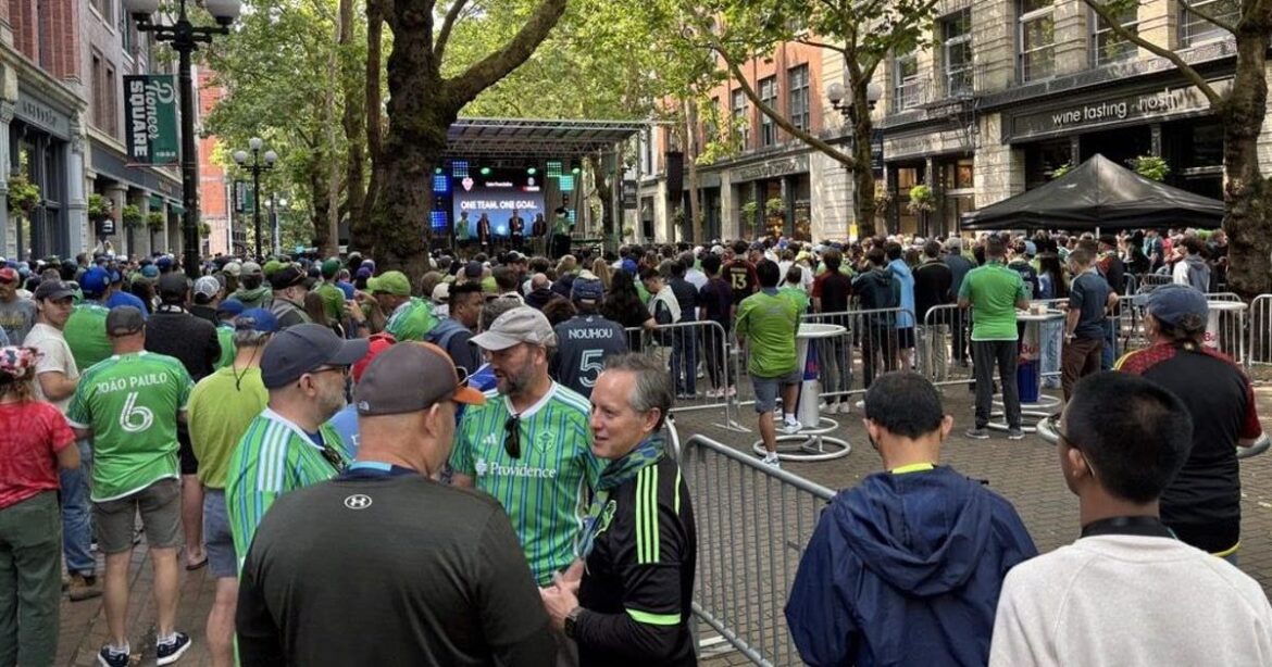 Big screens, beer gardens set for Pioneer Square World Cup zone Big screens, beer gardens set for Pioneer Square World Cup zone