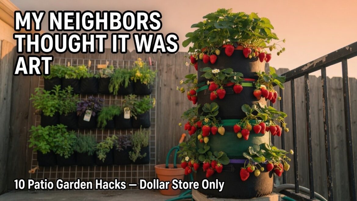 10 Vertical Garden Hacks for Small Patios Using Real Discount Store Supplies 10 Vertical Garden Hacks for Small Patios Using Real Discount Store Supplies