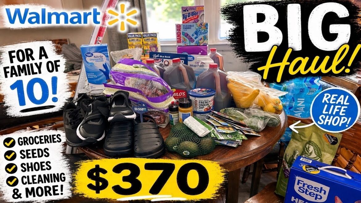 BIG Walmart Haul | $370 for 10 (Groceries, Seeds, Shoes, + Home Restock) BIG Walmart Haul | $370 for 10 (Groceries, Seeds, Shoes, + Home Restock)