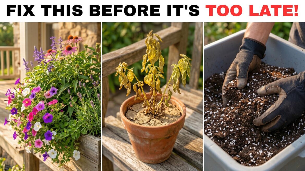 7 Container Gardening Mistakes Killing Your Plants (Fix Them in 5 Mins) 7 Container Gardening Mistakes Killing Your Plants (Fix Them in 5 Mins)