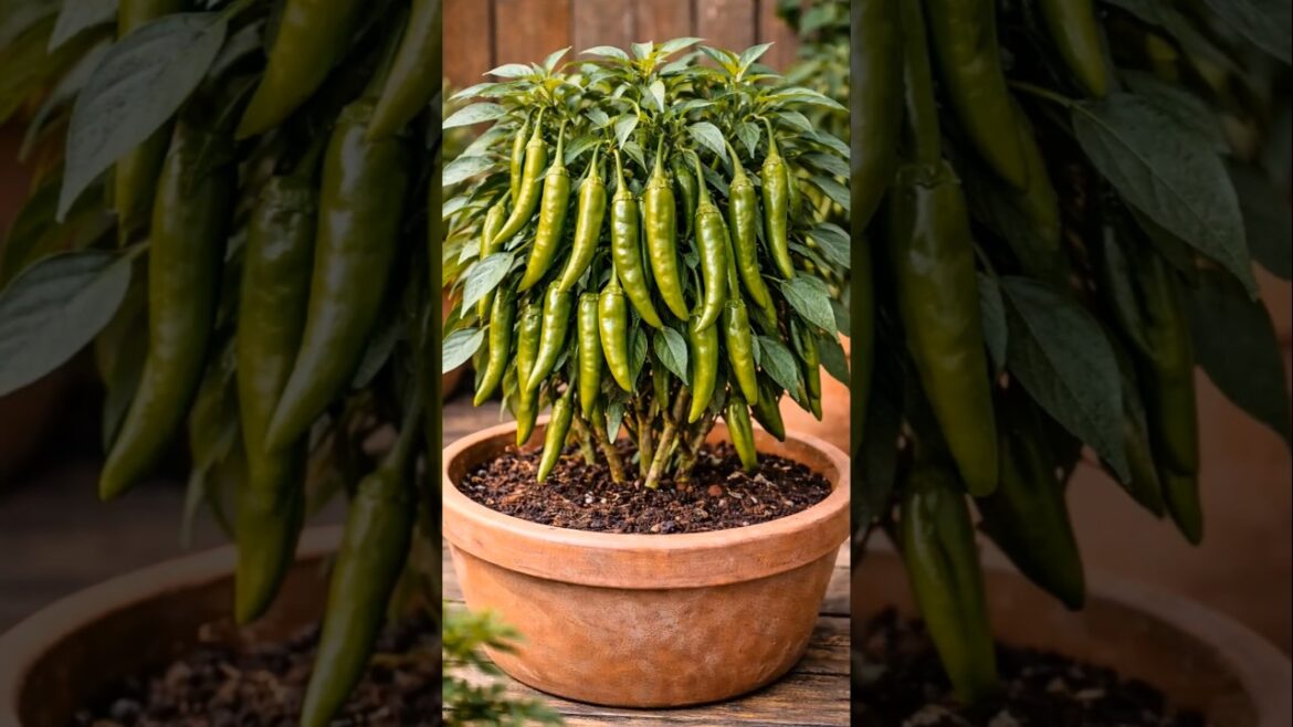 “Grow 100+ Chillies at Home 🌶️🌱 Easy Pot Gardening Hack!”#shorts “Grow 100+ Chillies at Home 🌶️🌱 Easy Pot Gardening Hack!”#shorts