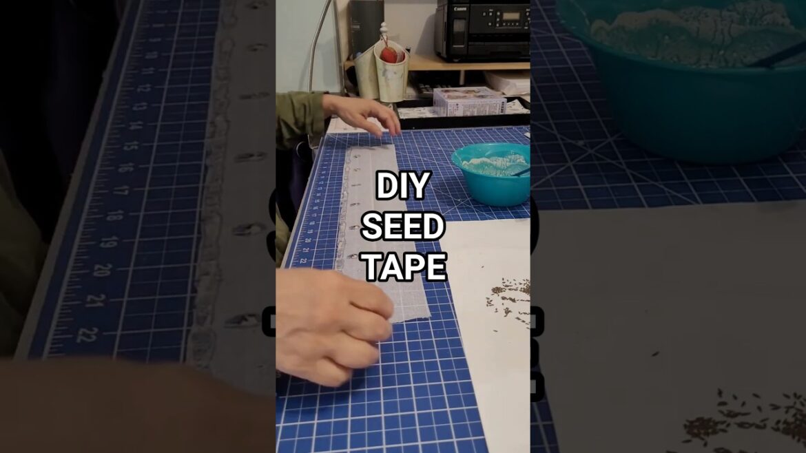 How to make seed tape #gardening #gardeningtips #vegetablegardening