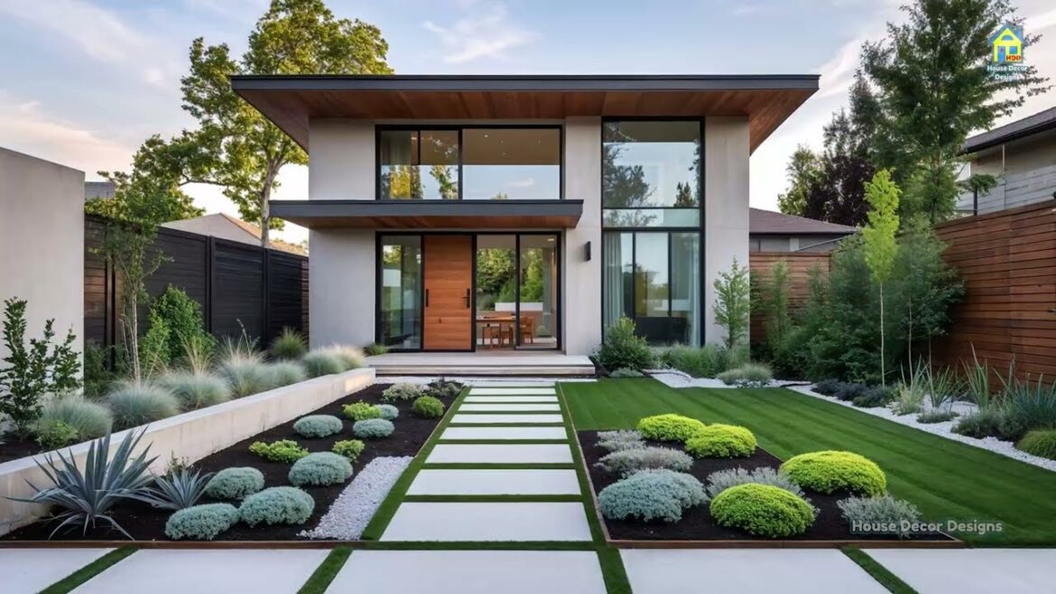 Modern Front Yard Garden Design | Beautiful Landscaping Ideas for Stunning Curb Appeal