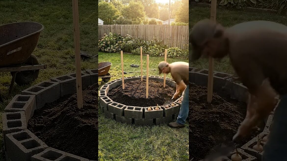 DIY Cinder Block Garden: The Ultimate Tomato & Onion Hack!
