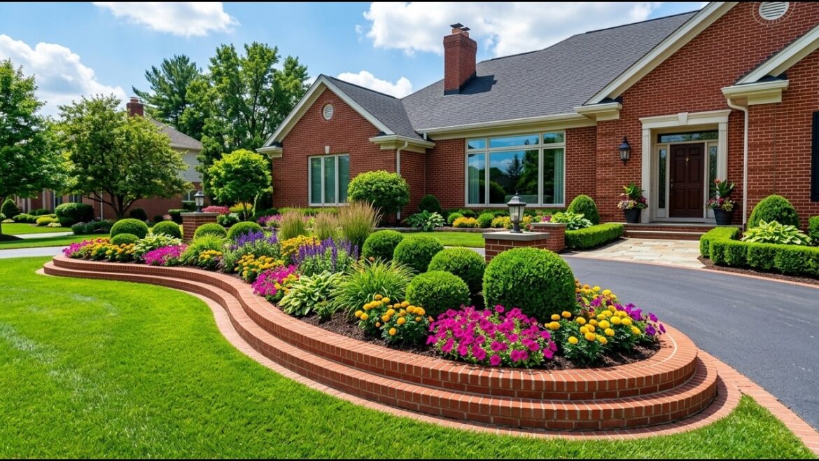 Front Yard Landscaping Ideas: Red Brick, Raised Beds & Curb Appeal Front Yard Landscaping Ideas: Red Brick, Raised Beds & Curb Appeal