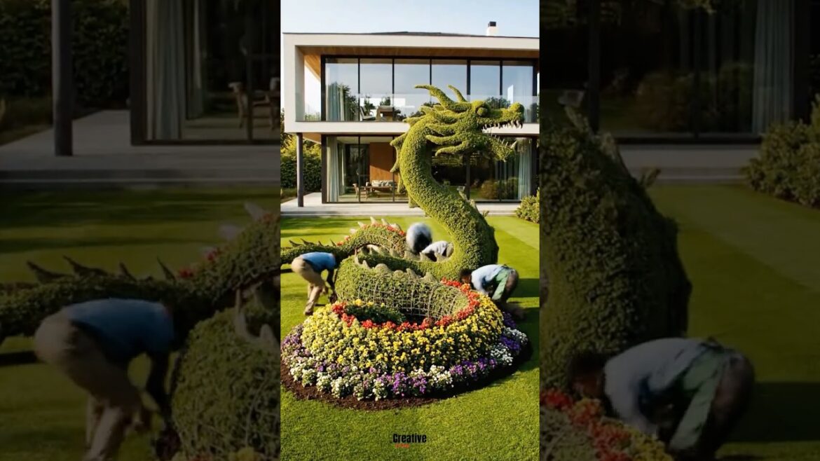 Watch a Dragon Grow from Plants #amazingcreation #naturemagic Watch a Dragon Grow from Plants #amazingcreation #naturemagic