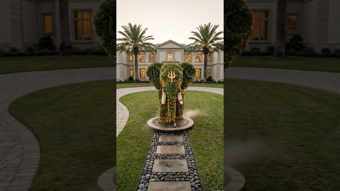 βFrom Empty Lawn to Giant Elephant Topiary ππΏ (Mahadev Inspired)β#elephanttopiary #timelapse βFrom Empty Lawn to Giant Elephant Topiary ππΏ (Mahadev Inspired)β#elephanttopiary #timelapse