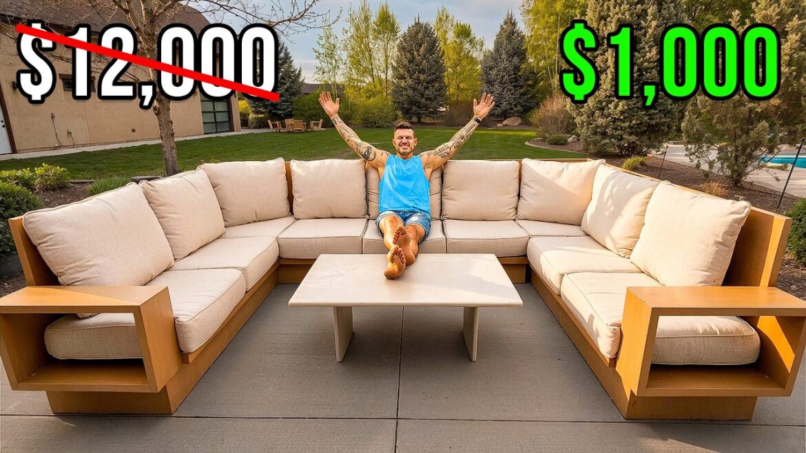 I Built a $12,000 Outdoor Patio Sectional for $997 I Built a $12,000 Outdoor Patio Sectional for $997
