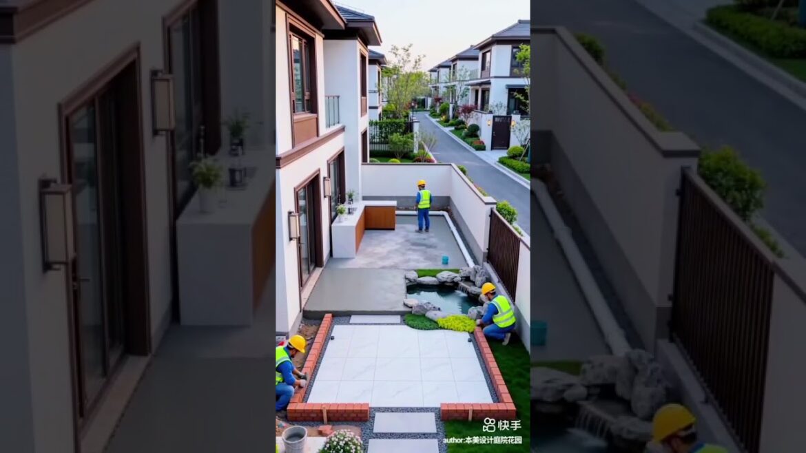 “From Empty Space to Paradise Garden AI Garden Design Magic #futuregarden #smartgardens #shortsindia