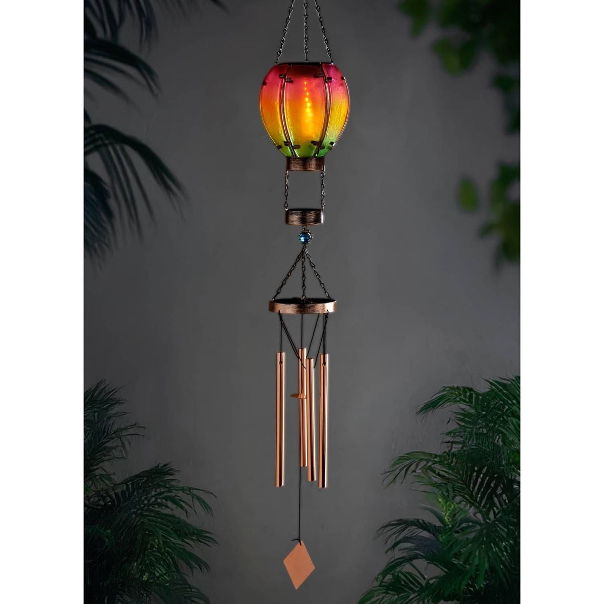 Solar Powered Hot Air Balloon with Wind Chime
