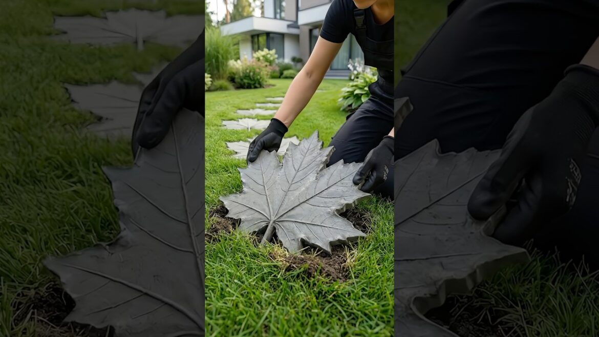 Wait for It… Leaf Becomes a Garden Path 😍🔥#shorts