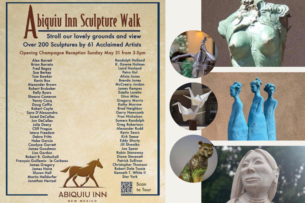 Abiquiu Inn Announces 2026/2027 Sculpture Walk & Garden Featuring More Than 200 Works By 61 Acclaimed Artists – Los Alamos Reporter Abiquiu Inn Announces 2026/2027 Sculpture Walk & Garden Featuring More Than 200 Works By 61 Acclaimed Artists – Los Alamos Reporter