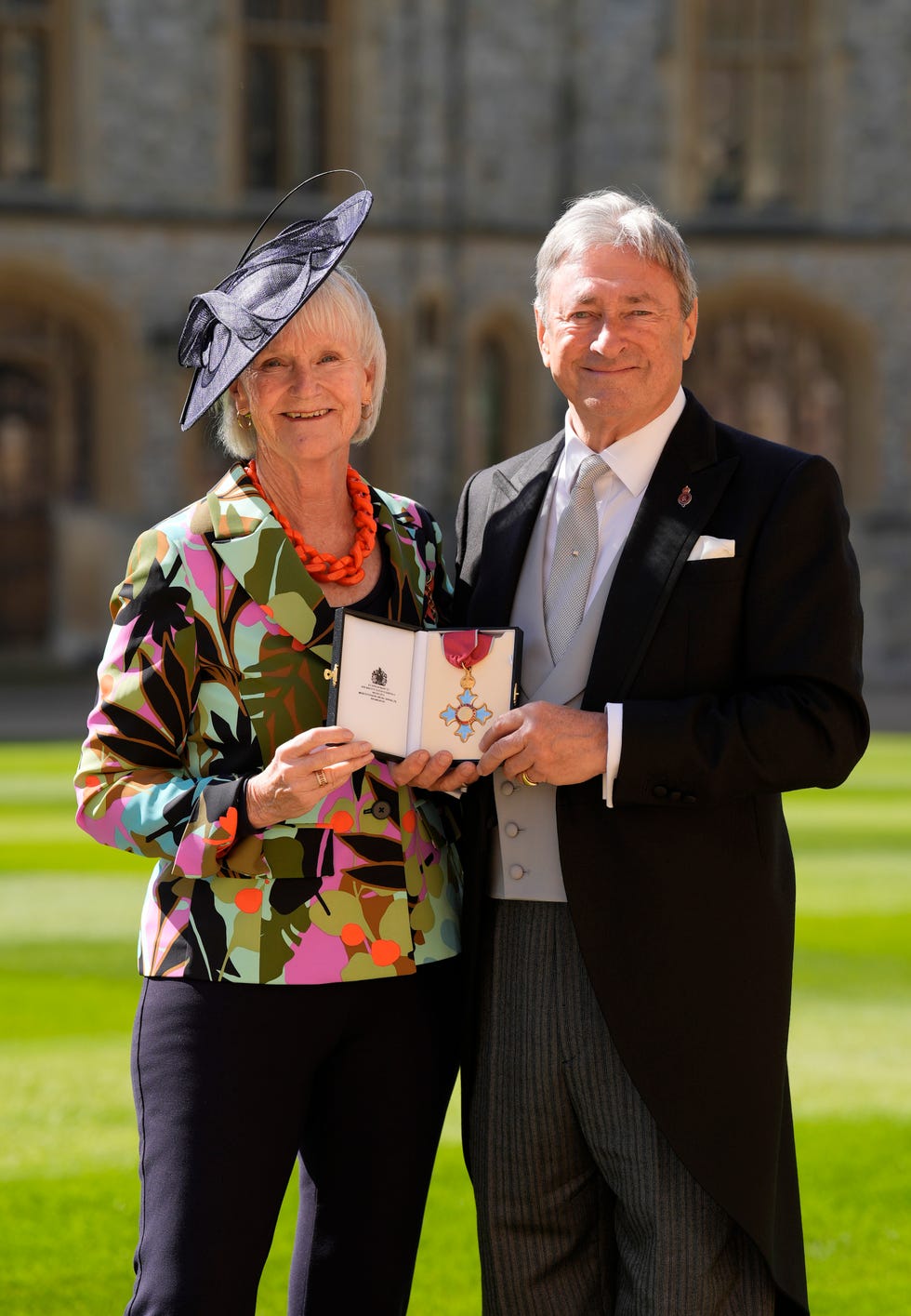 Alan Titchmarsh with his wife Alison after he was made a Commander of the Order of the British Empire (CBE) in April 2025 alan with his wife alison after he was made a commander of the order of the british empire (cbe) in april 2025