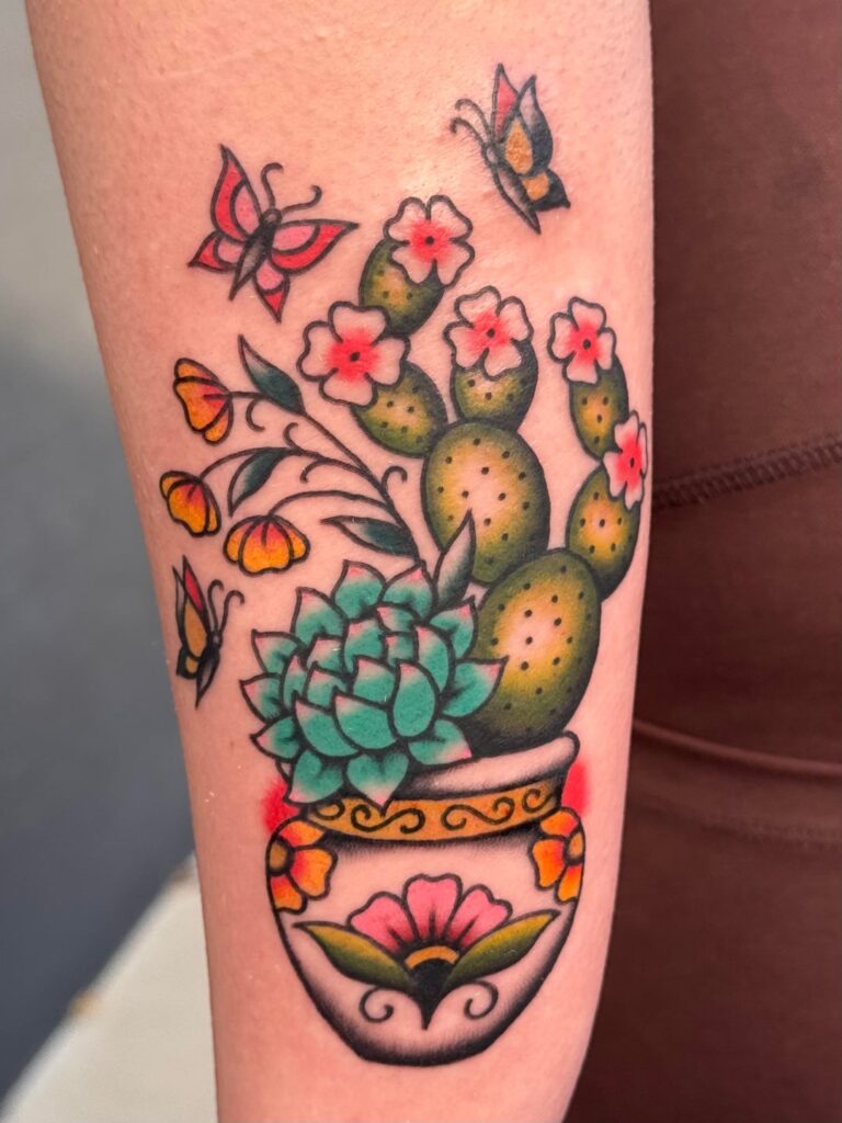 My new tattoo based off of my plants
