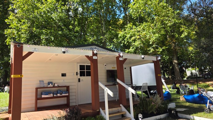 There are six security cameras along the roofline showing the various systems eufy offers.