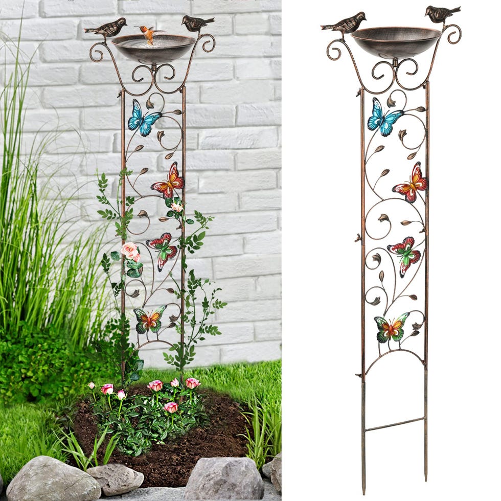Garden Trellis Birdbath Garden Trellis Birdbath