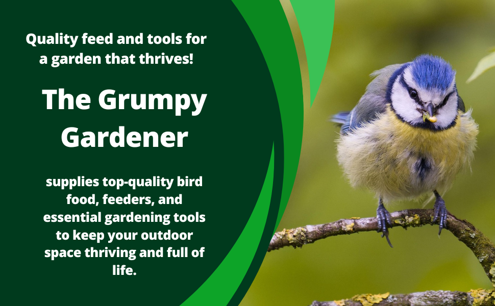 Grumpy Gardener Suet Pellets Wild Bird Food – 2Kg Bag of Deluxe Suet Bird Food The Grumpy Gardener Bird Food