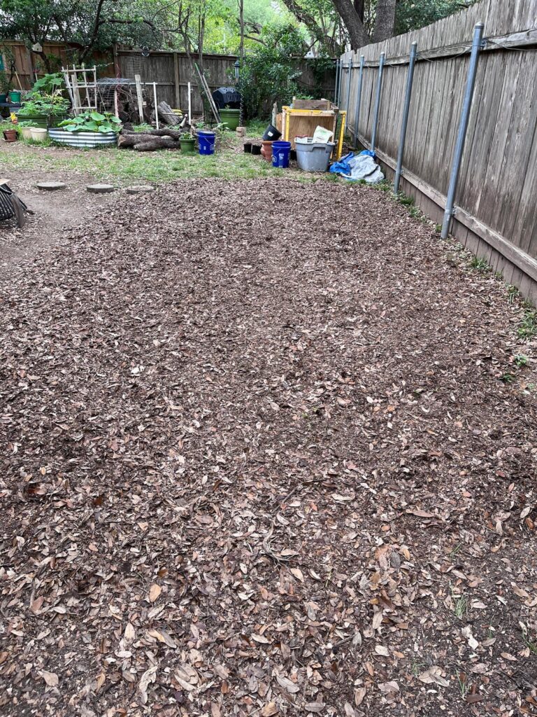 Mulch and Berm. Mulch and Berm. Collect all the heavy rolly-thing-ies