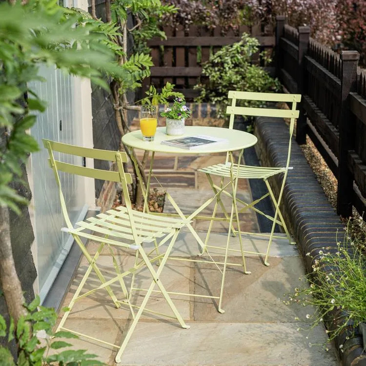 Sainsbury's lemon yellow garden set is an easy outside upgrade