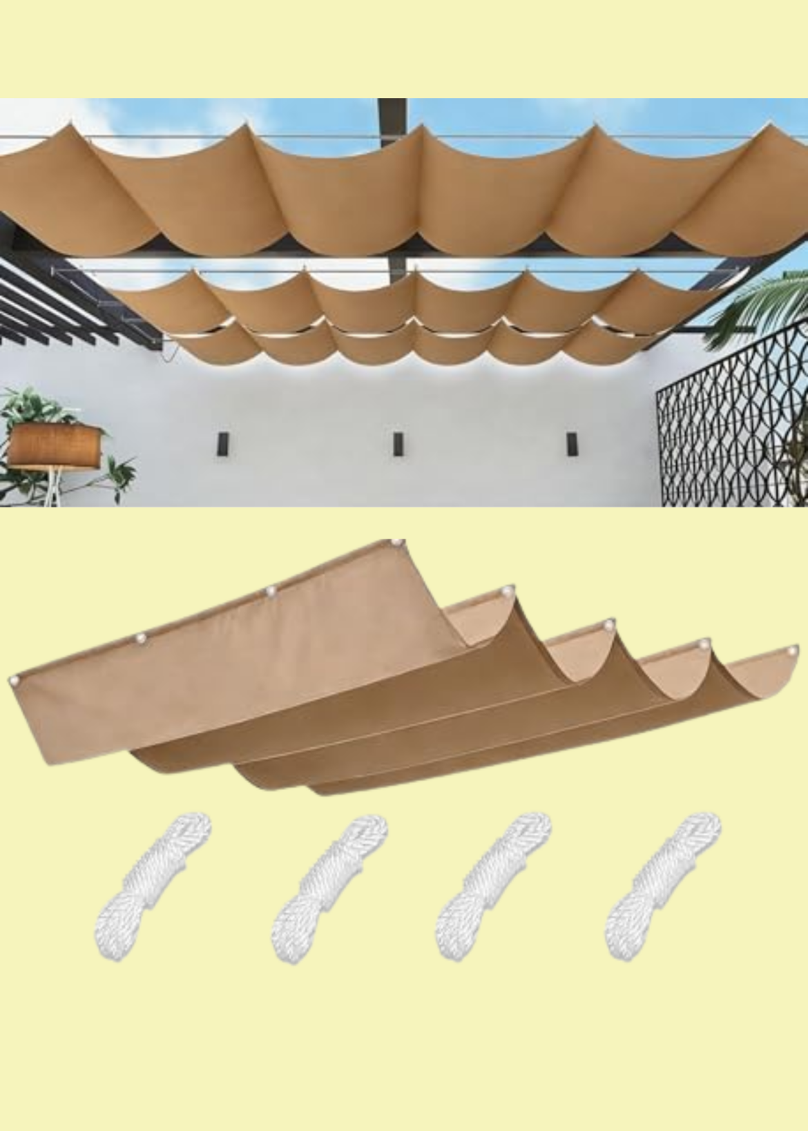 This Retractable Sun Sail Brings Peace & Shade to Your Garden | This Retractable Sun Sail Brings Peace & Shade to Your Garden |