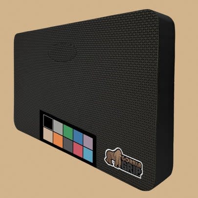 An extra-supportive foam kneeling pad