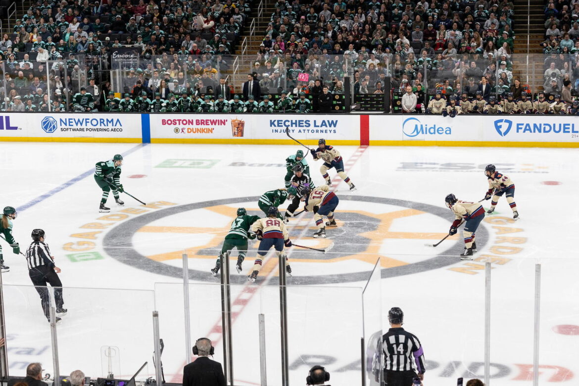 PWHL’s Historic First Game At TD Garden Does Not Disappoint As League’s Top Teams Clash Logo