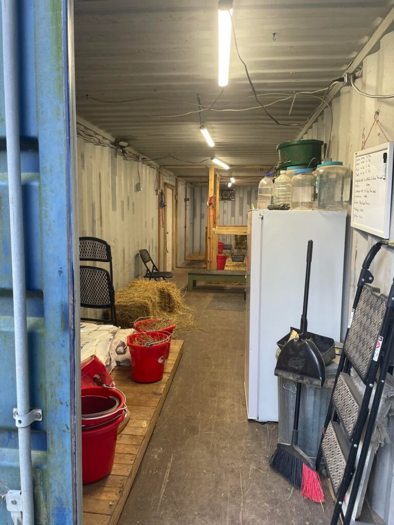 I just realized I never posted any pictures of our goat barn.