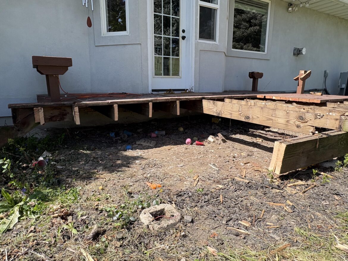 Question about deck to patio