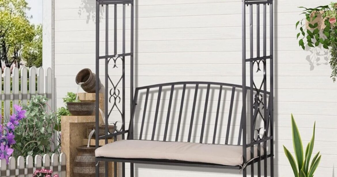 'Super value' two-in-one garden arch bench is now under £100