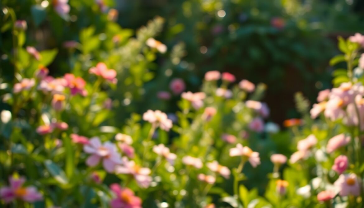 Walter Reeves, Georgia Gardening Guru, Dies at 74 An extremely abstracted, out-of-focus photograph of a vibrant, verdant garden scene with soft, warm pools of light and color, conveying the tranquil legacy of a lifelong gardener.
