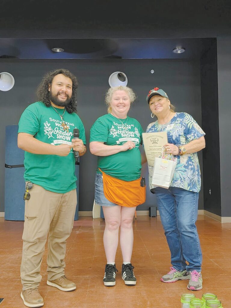 Schwerdtfeger Gardens in Stockdale takes the prize for “Most Garden Inspiring” booth, inspiring folks to “plant, plant, plant!”