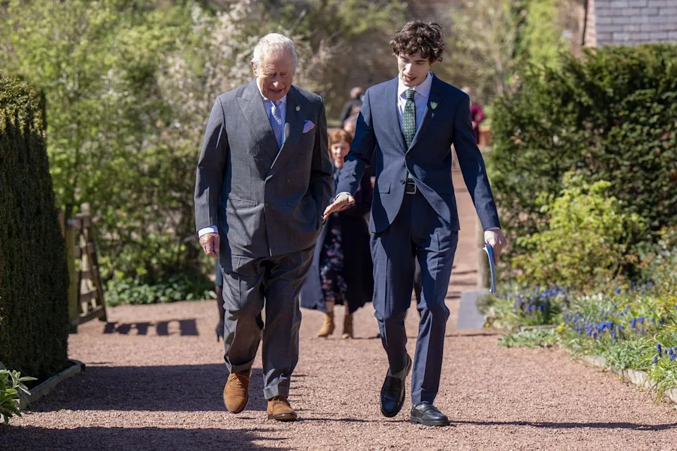 King Charles during a visit to Dumfries House on April 22, 2026 in Cumnock, Scotland.Credit: Getty Images