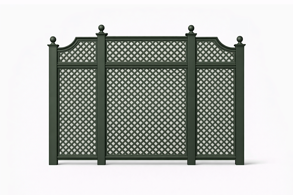 Decorative garden trellis panel