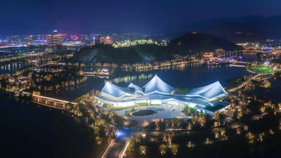 A panoramic view of the 15th China International Garden Expo (Wenzhou, 2026).