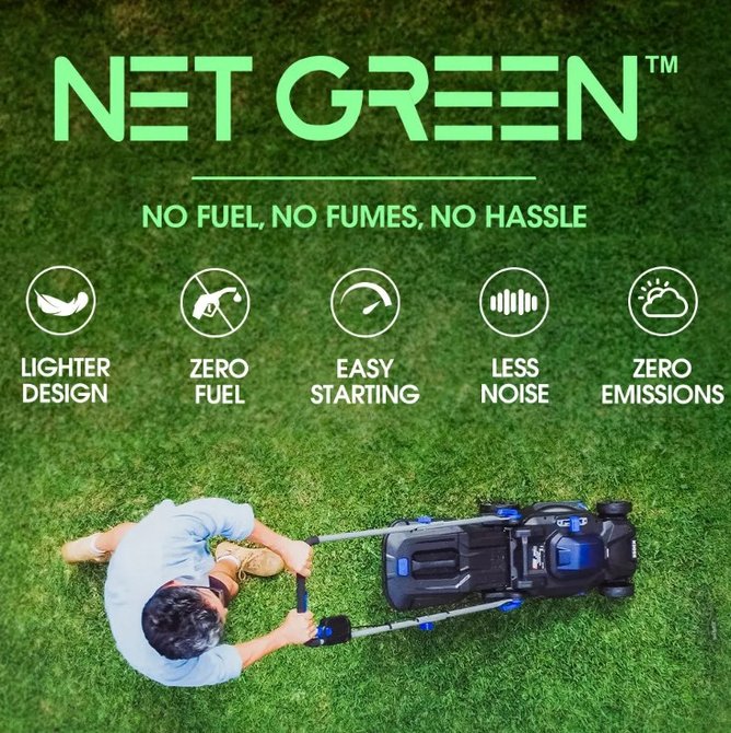 PowerBlade 350CX 20V 13-inch Cordless Lawn Mower Kit from Edisons.
