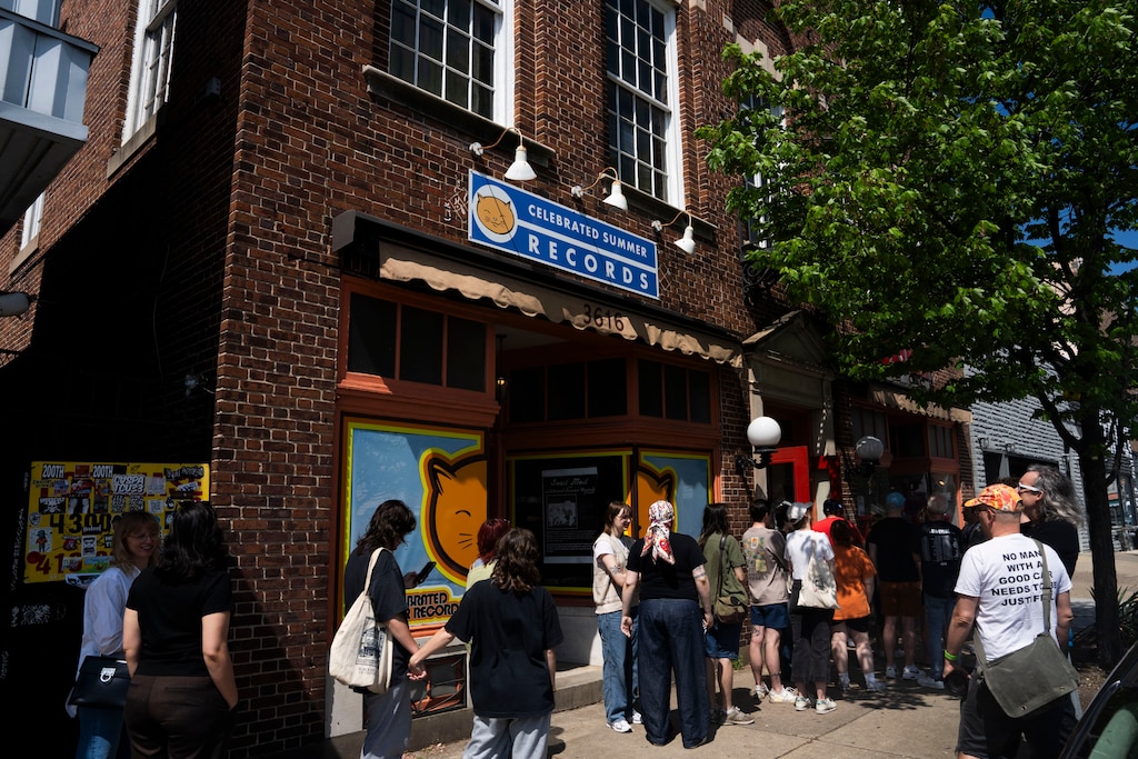 April 18, 2026 - Scenes at Celebrated Summer Records in Hampden on Record Store Day. Snail Mail was also doing a signing ahead of their show at Union Craft Brewing.