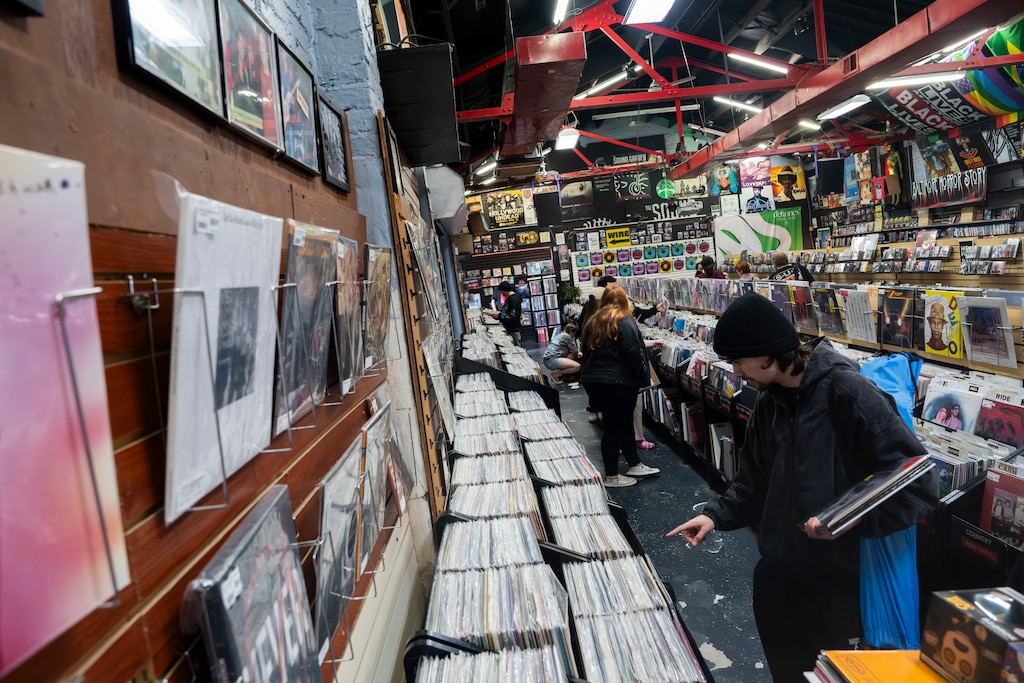 April 18, 2026 - Views inside of Sound Garden on Record Store Day.
