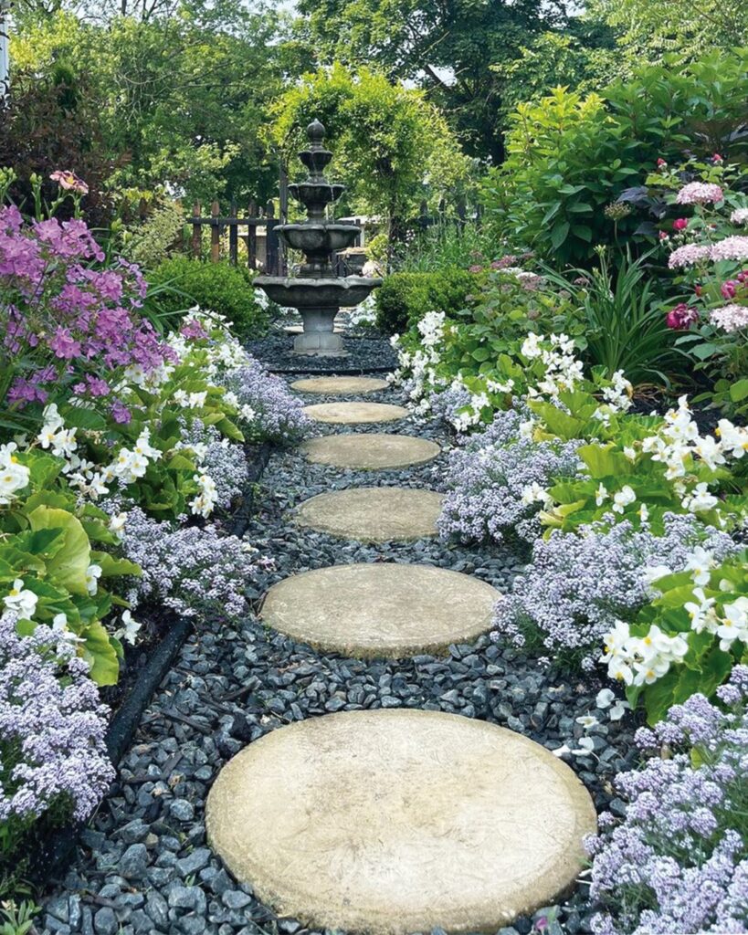 28 Garden Path Ideas For 2026 That Set A New Standard For Modern Home Curb Appeal Enchanted Garden Stairway