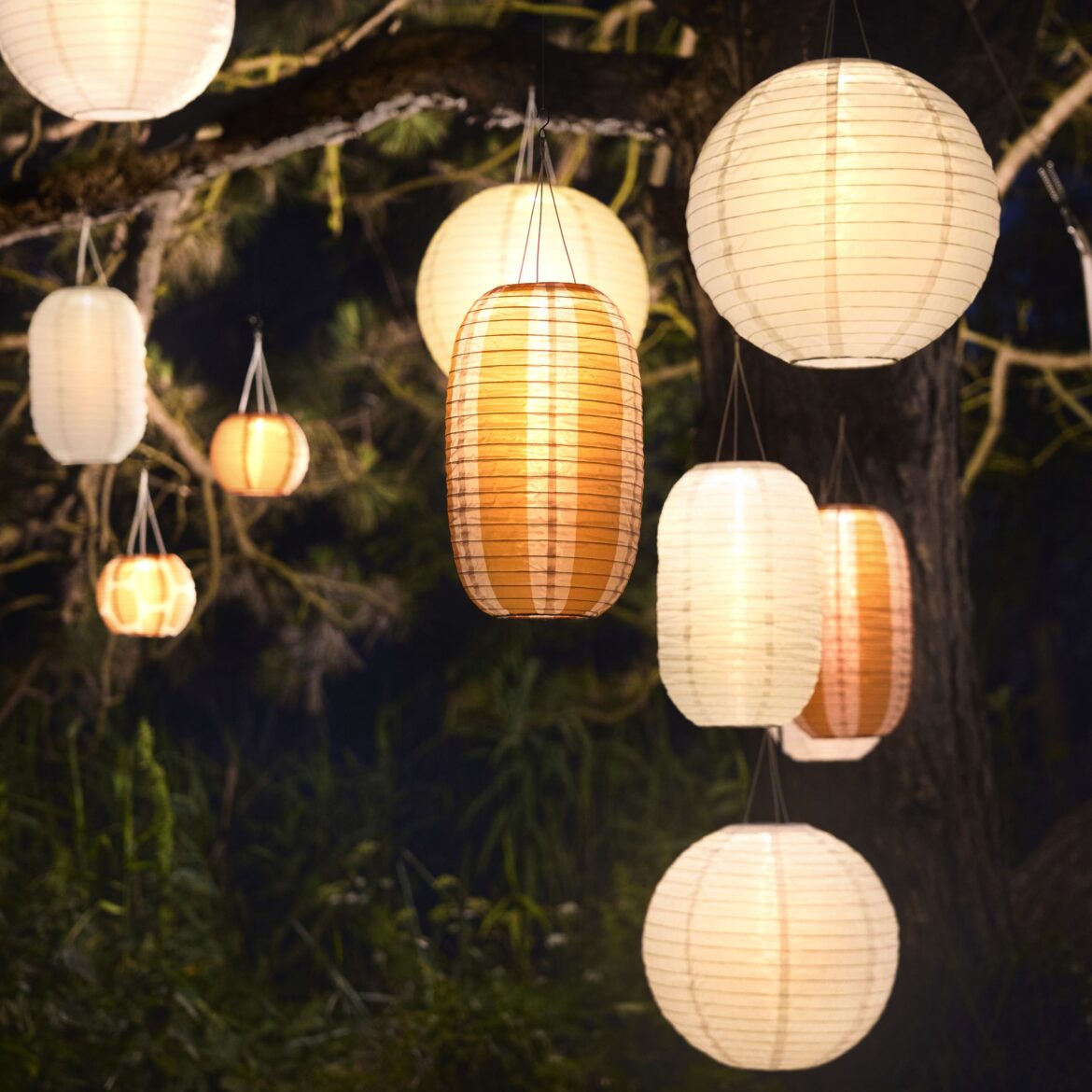 IKEA's Solar-Powered Outdoor Lanterns Look So Magical |