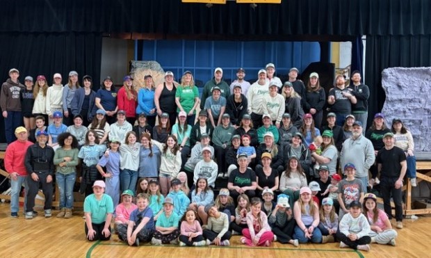 St. Francis Players honor their beloved Director Ed Grafstrom with Hats on for Ed. Every year on the last Sunday of March, the Players wear their baseball hats to honor former director Ed Grafstrom who passed in March 2020. (COURTESY OF MOLLY KEARNEY)