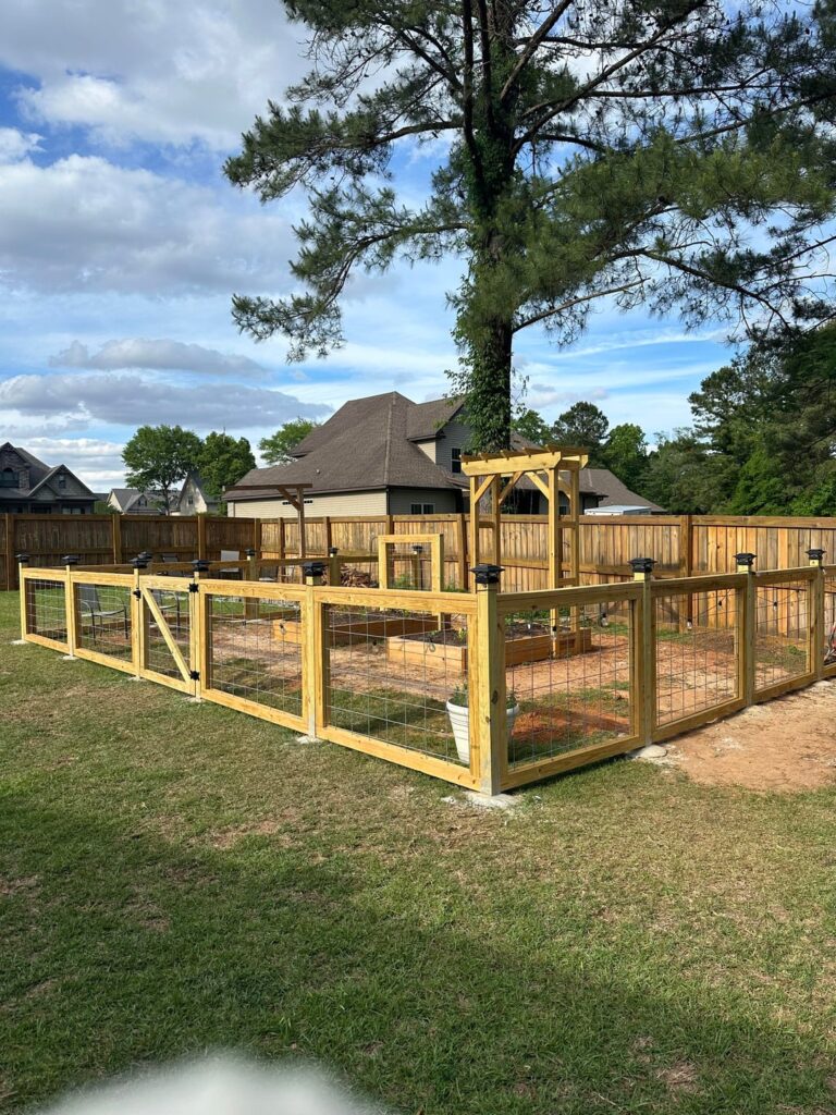 Finished my garden fence! Just need some rock.