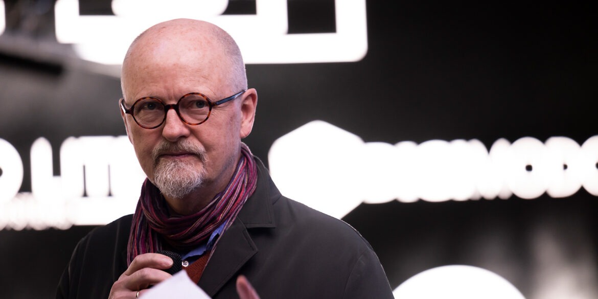 Garden Studios celebrates five years “advancing virtual production” A man holding a microphone